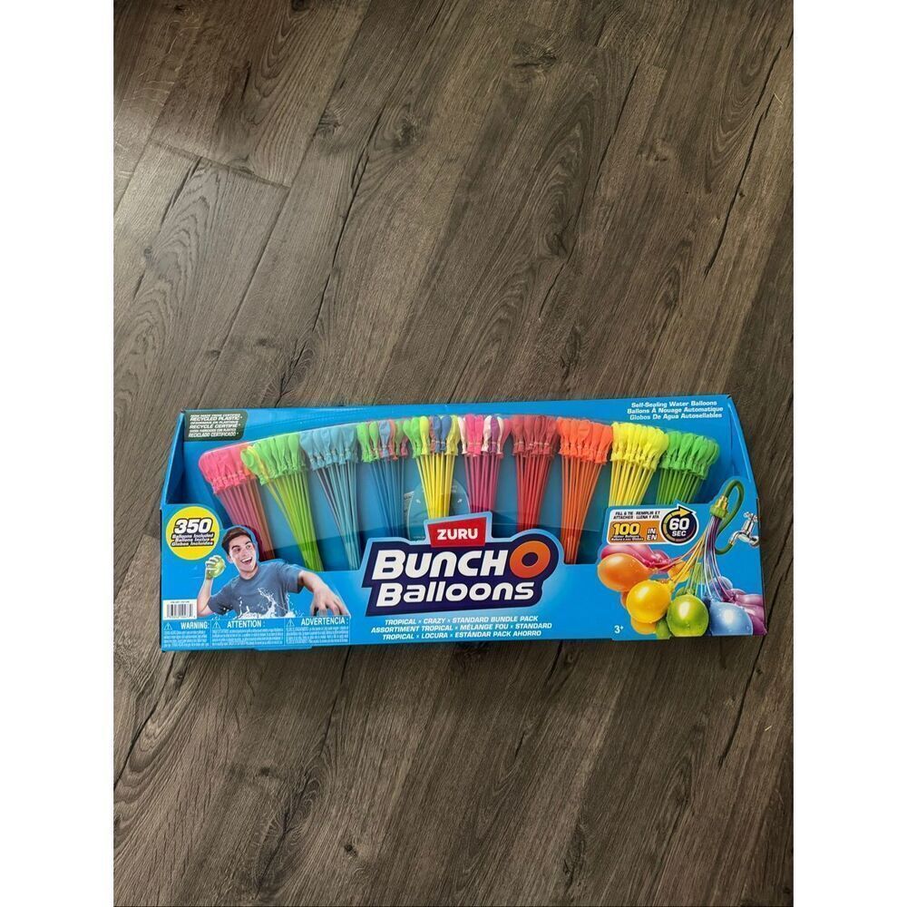 Zuru Bunch O Balloons 350 Rapid-Fill Self-Tying Recyclable Water Balloons 10 pk